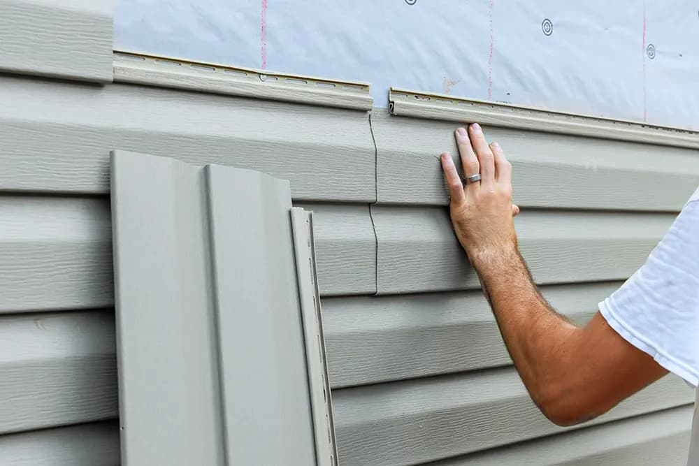 New exterior siding installed by David's Roofing